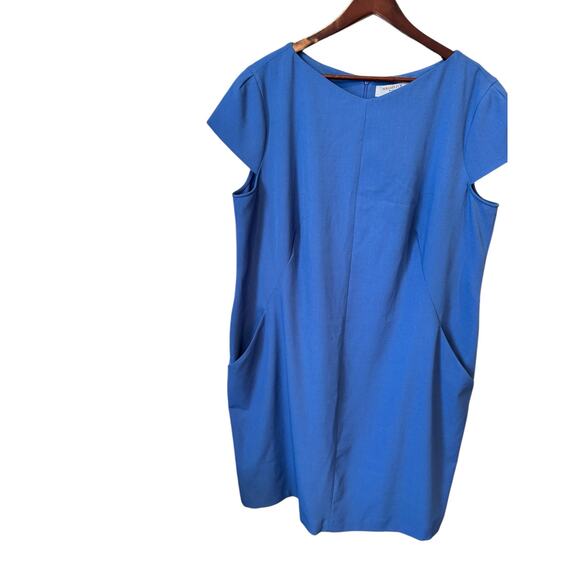 MM LAFLEUR The Nisa Dress Size 3X EUC $195 MSRP Career Office Sheath Blue - Picture 5 of 12